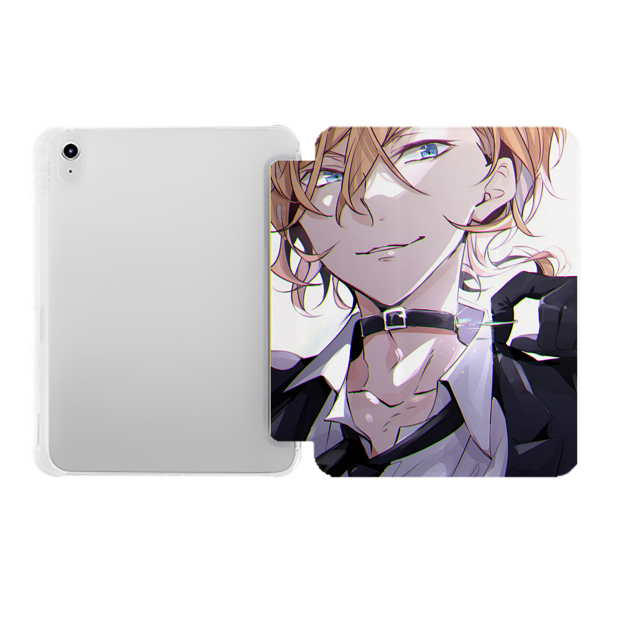 （画像用） 文豪ストレイドッグス Bungo Stray Dogs IPad ケース ペン収納付き 三つ折りスタンド PUレザー×シリコン 対応機種9.5/10.5/10.9インチ
